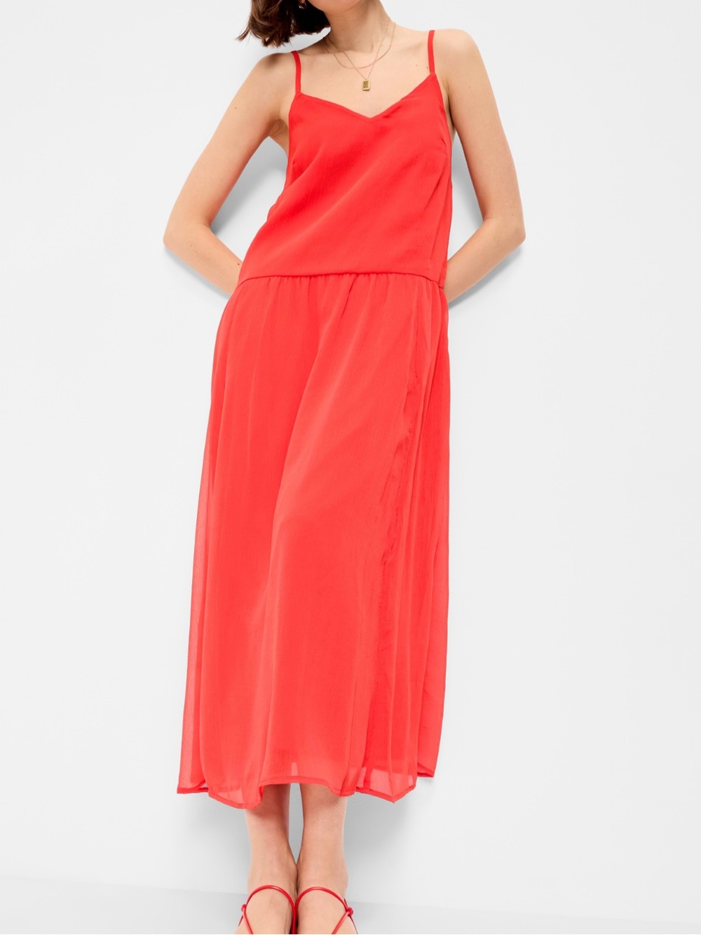 NWT- Old Navy - XL. Drop waist chiffon maxi dress